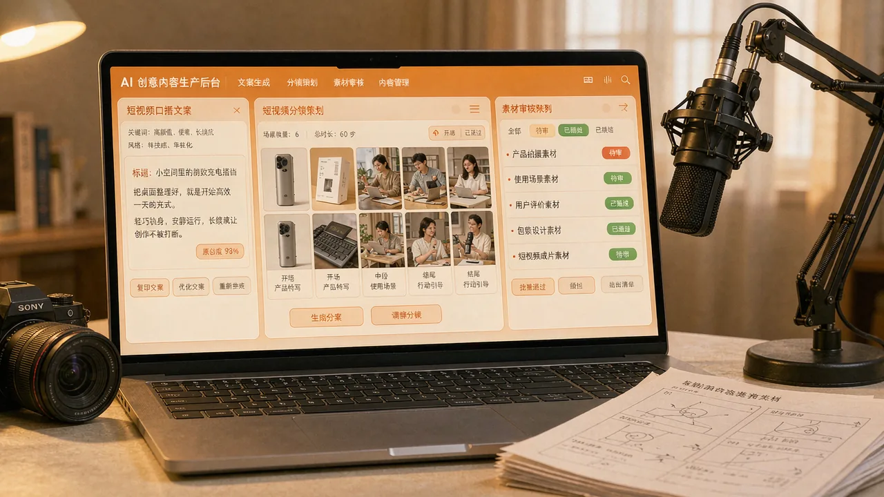 AI 创意内容生产与原创保障 配图
