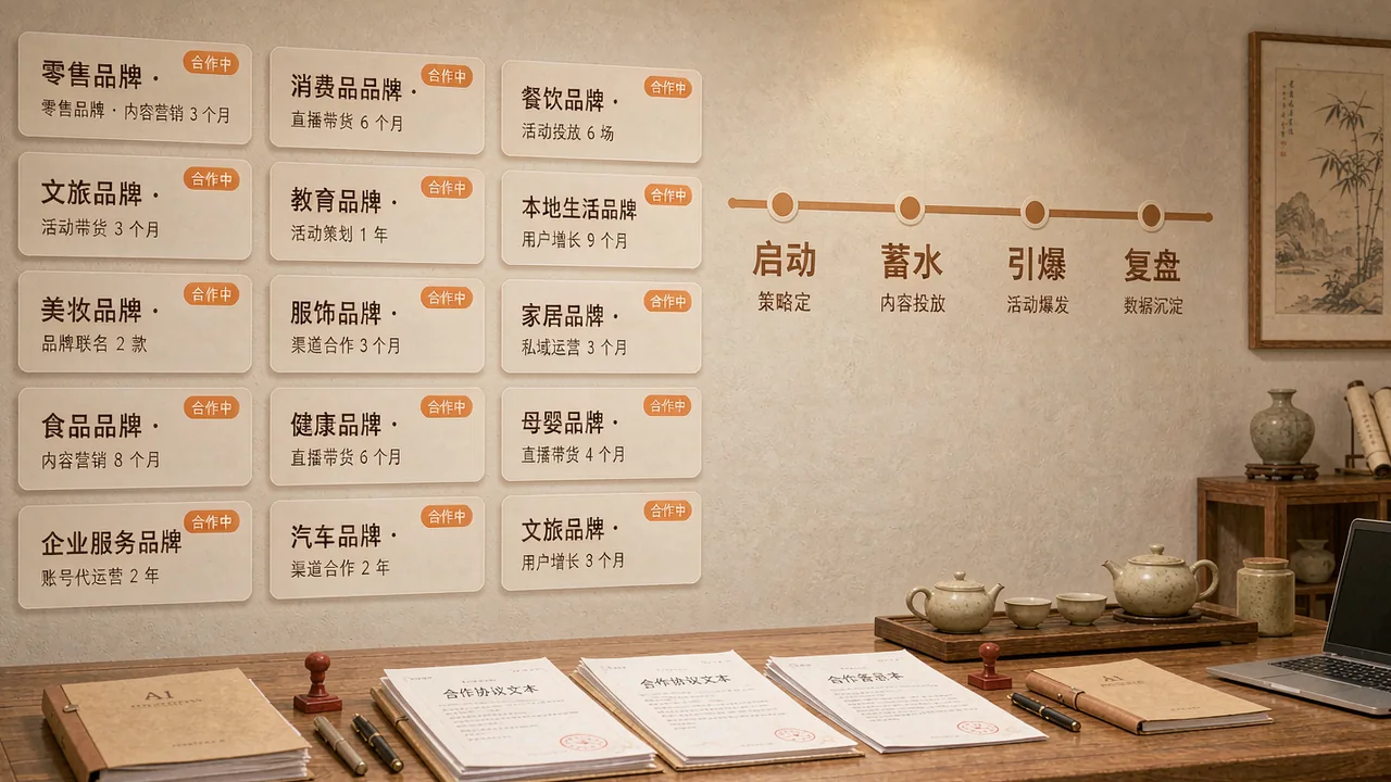 多行业品牌并肩共创的合作场景